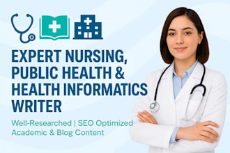 do high quality nursing, health informatics, and public health content