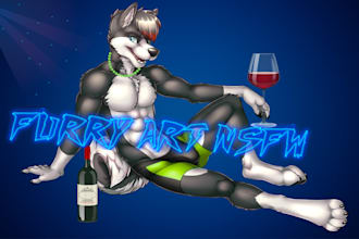 draw nsfw furry reference sheet, bara anthro gay fursona art  gay bara furry oc