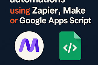 automate your workflow using zapier, make or google apps script