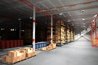 design 3d warehouse, factory design, industrial and commercial building design