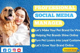 be your pet products grooming brands social media marketing manager