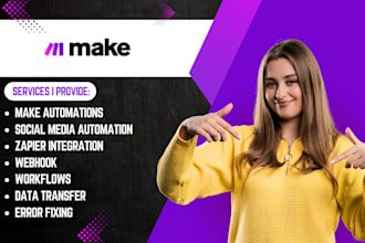 make com automation, make com scenario, make com, made com, zapier