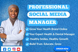 be your health and wellness dental hygiene service social media manager