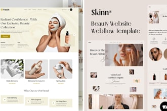 design a stunning cosmetic website for your brand