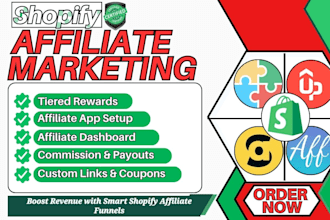 setup goaffpro shopify affiliate marketing bixgrow uppromote referralcandy blp