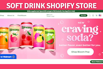 design soft drink shopify store soft drink website wine website beverage store