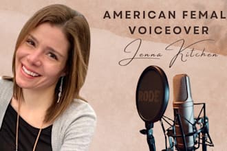 record an american female voice over