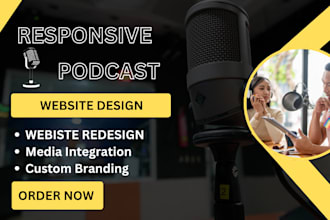 design a professional podcast website for coach website