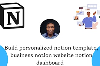 build personalized notion template business notion website notion dashboard