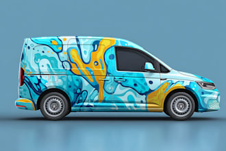 make a car wrap design, van wrap design