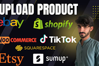import products on shopify, etsy, ebay, wix, woocommerce, sumup and squarespace