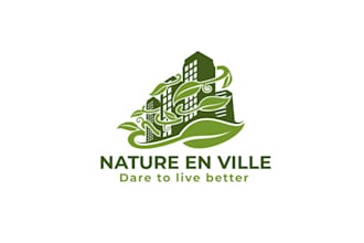 design outstanding nature villy logo