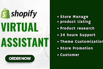 be your shopify etsy woocommerce wix virtual assistant ecommerce store manager