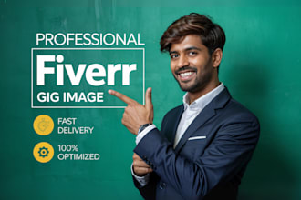 design professional and optimized fiverr gig images for your profile