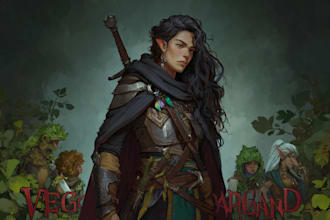 draw dnd character art, party illustration