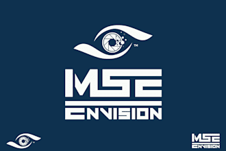 do modern wonderful media studio lens logo design