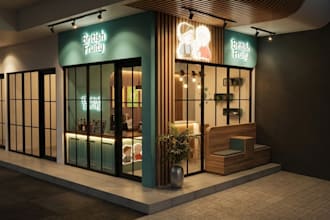 design your store with sketchup and rendering