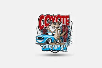 create consulting a playful car wash logo