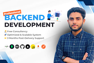 develop server applications as backend developer and nodejs developer