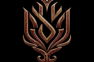 design fantasy monogram logo for apparel, gaming, or personal branding