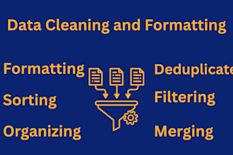 clean, de duplicate, sort split or merge your excel files