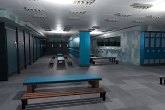 modern gym locker room, fitness center,home gym,badminton gym,yoga interior,logo
