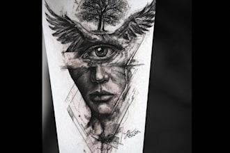 create attractive realism and full sleeve tattoo designs