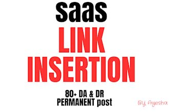 do high DR saas link insertion and niche edits