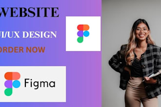 do  website UI UX design, figma website design, website design figma