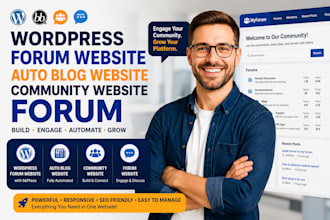wordpress forum website, autoblog website community website forum