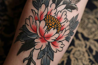 draw a custom tattoo design, sketch