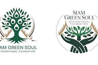 make a high quality green soul logo