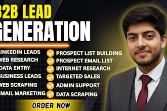 provide verified b2b lead generation, email list building, and lead list