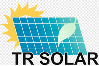 design a professional and modern solar energy or green logo