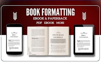 format, edit and publish kindle ebook, children book, paperback on amazon kdp