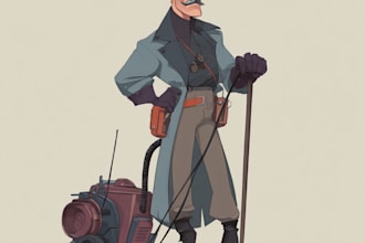 draw amazing vector illustrations in my style