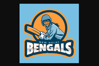 make looks nice cricket sports brand logo