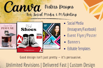 design clean and professional canva posters for any purpose