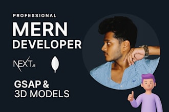 build modern mern websites with nextjs, gsap and 3d models