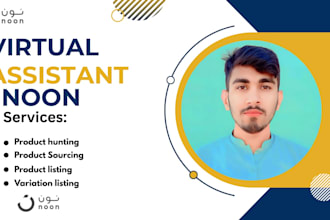 be your virtual assistant for noon or amazon in uae and ksa