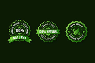 design eco, natural, organic logo with excellence