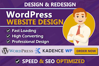 redesign wordpress website with kadence, kadence blocks