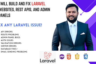 build and fix laravel apps, rest apis, and admin panels
