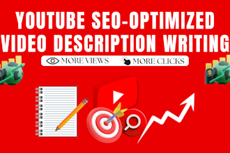 write SEO optimized youtube video description with tags, yt video description