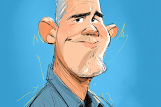 draw big head caricatures from photos