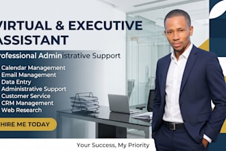be your virtual admin and executive assistant