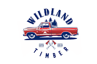 design tree removal and lumber company logo