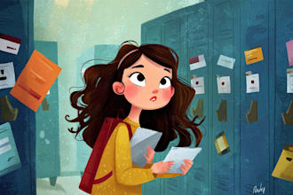 illustrate vibrant and fun storybook pages for kids