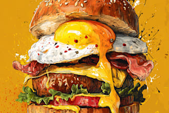 make a food pop art of your food