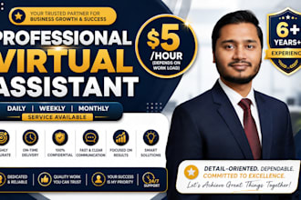 be your full time or part time virtual assistant